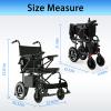 AXADA Electric Wheelchair for Adults,Elderly,Lightweight Foldable Wheelchair 15 Miles Long Travel Range,500W Motorized Wheelchair and Supports Up to 300 lbs,All-Terrain view 2