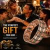 vapeples 99.99% Pure Copper Men's Bracelet with 3800 Gauss Triple-Strength Magnets, Foldover Clasp, and Adjustable Size,Shield Design view 2