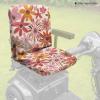 Txsniver Pink Orange Floral Print Mobility Scooter Seat Cover with Adjustable Buckles, Universal Snug Fit Electric Power Chair Seat Protector Accessories, 35 x 18 Inch view 3