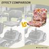 Txsniver Pink Orange Floral Print Mobility Scooter Seat Cover with Adjustable Buckles, Universal Snug Fit Electric Power Chair Seat Protector Accessories, 35 x 18 Inch view 4