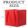 LFCXHTY Red Gift Bags 8 x 8 x 10 IN Square Gift Bags Square Paper Bag with Handles for Party Favor (Red, 10 CT) view 2
