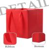 LFCXHTY Red Gift Bags 8 x 8 x 10 IN Square Gift Bags Square Paper Bag with Handles for Party Favor (Red, 10 CT) view 3