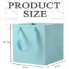 LFCXHTY Light Blue Gift Bags 8 x 8 x 10 IN Square Gift Bags Square Paper Bag with Handles for Party Favor (Light Blue, 10 CT) view 2