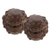 VICASKY Wooden Hand Massage Balls 2pcs Lion Head Small Palm Hand Therapy Balls for Wrist Exercise and Stress Relief view 1