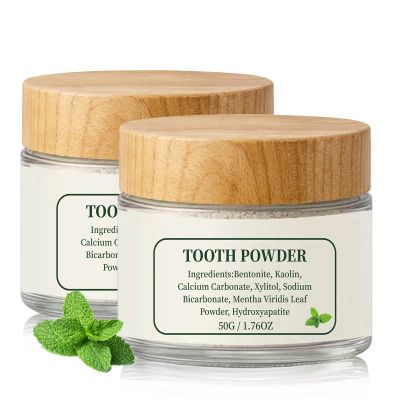 2Bottle Hydroxyapatite Tooth Powder, Remineralizing Tooth Powder, Supports Strong Teeth & Fresh Breath, Effective in StrengtheningTeeth and Gums, Fresh Breath