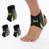 1 Pair Adjustable Ankle Brace with Figure-8 Straps, Breathable Compression Support for Running, Basketball, Workout & Daily Wear, Lightweight Stabilizer Fits Inside Shoes for Men & Women (Green)