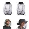 Mosquito Head Nets Mesh,Face Neck Fly Netting Hood,Bug Protection Extra Fine Holes for Camping,Fishing,Outdoor Activity (Black) view 1