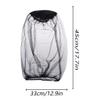 Mosquito Head Nets Mesh,Face Neck Fly Netting Hood,Bug Protection Extra Fine Holes for Camping,Fishing,Outdoor Activity (Black) view 2