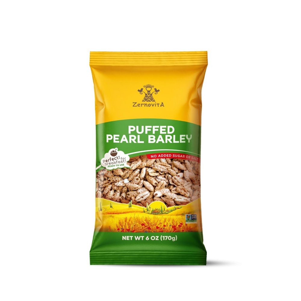 Zernovita Puffed Pearl Barley 170g, 6 Packs