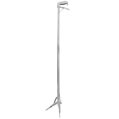NIYANGLE Foldable 118cm Stainless Steel Grabber Clamp Metal Reacher Tool for Elderly and Bedridden Patients, Long Sturdy Picker Aid for Mobility and Daily Use Support