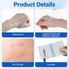 30 PCS Shower Waterproof Patch 15 X 10cm Transparent Stretch Adhesive Bandage Waterproof Shower Protector Cover Protective Shower Film Wrap Tattoo Cover Patch for Bath Swimming view 3