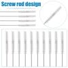 10pcs Hearing Aid Cleaning Brushes, Stainless Steel Hearing Aid Vent Tube Brushes Soft Nylon Bristles Cleaner Tools for Small Holes Earbuds Headphones Accessories view 3