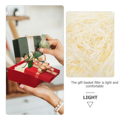 ARTIBETTER Beige Raffia Paper Shreds 500g Eco-friendly Box Filler and Packing Paper Supply for Boxes, Basket Stuffing, Present Wrapping, and Craft Packaging