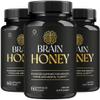 (3 Pack) Brain Honey Capsules - Official BrainHoney Advanced Support Formula All Natural Ingredients Daily Premium Pills Vitamins for Brain Health and General Wellness, 180 Capsules for 3 Months view 1