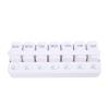 GLOGLOW Storage Box Portable Detachable Travel Vitamin with Status Indicators and Removable Compartments for Fish Oil Supplements 7 Day Vitamin Organizer, Travel Detachable Daily (White) view 4