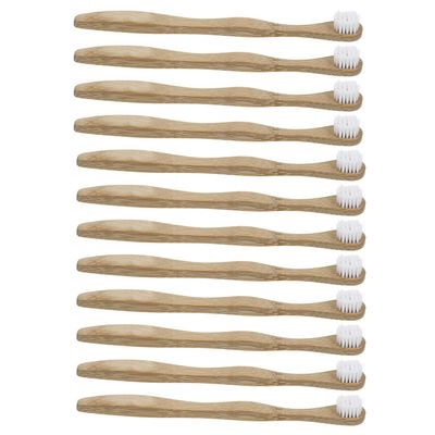 SOLUSTRE 12pcs Tongue Scrapers with White Bristles Reusable Tongue Coating Cleaners Oral Care Tools for Fresher Breath Unisex Hygiene