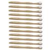 SOLUSTRE 12pcs Tongue Scrapers with White Bristles Reusable Tongue Coating Cleaners Oral Care Tools for Fresher Breath Unisex Hygiene view 1