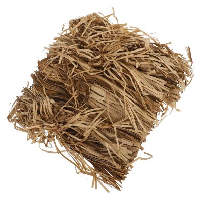 Adorainbow Raffia Paper Shred Filler for Wrapping Deep Kraft Brown Crinkle Cut Packing Paper 200g Bag for Present Packaging and Craft Filling