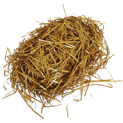 Ciieeo Gold Raffia Paper Shred 100g Crinkle Cut Tissue Paper Basket Filler and Present Box Stuffing Decorative Packing Grass Cushion for Wrapping and Craft Supplies