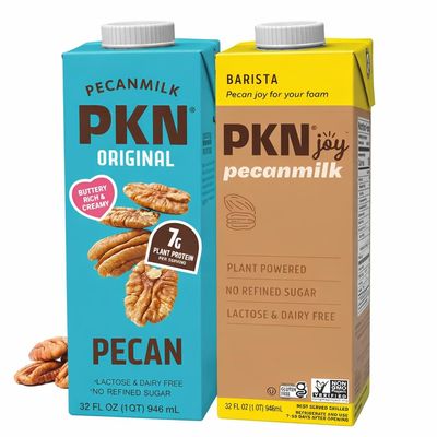 PKN Barista Edition Pecan Milk + PKN Original Pecan Milk, 32 fl oz Each (Pack of 2), Dairy-Free, Vegan, Non-GMO, Plant-Based Nut Milk Variety Pack