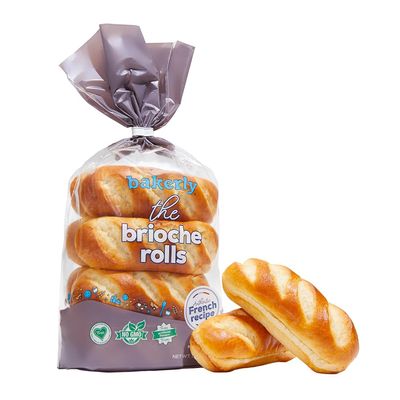 bakerly Brioche Rolls Pack of 12, 8-Count, Non-GMO, No Artificial Colors or Flavors (96 Total Brioche Rolls)