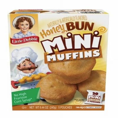 Honey Bun Mini Muffins, 8.44oz, 20 muffins per box (4 boxes)