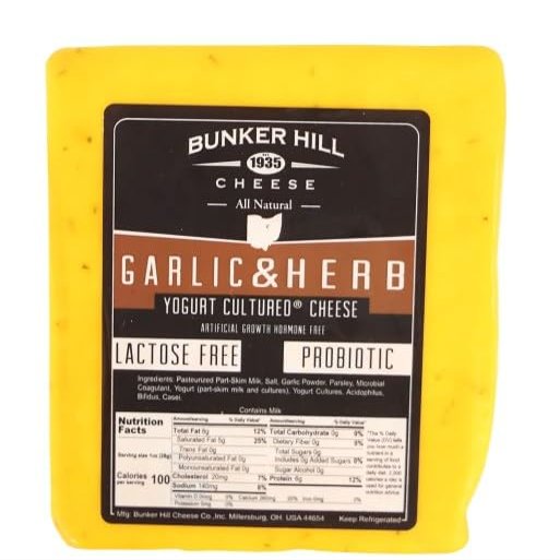 Garlic & Herb Cheddar Cheese Half Loaf 3.5 lb