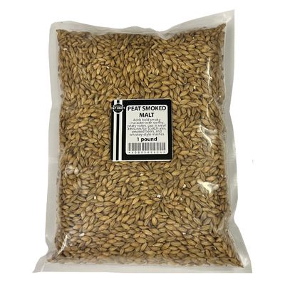 Heavily Peated Malt 1 lb Peat Smoked Barley for Brewing & Distilling