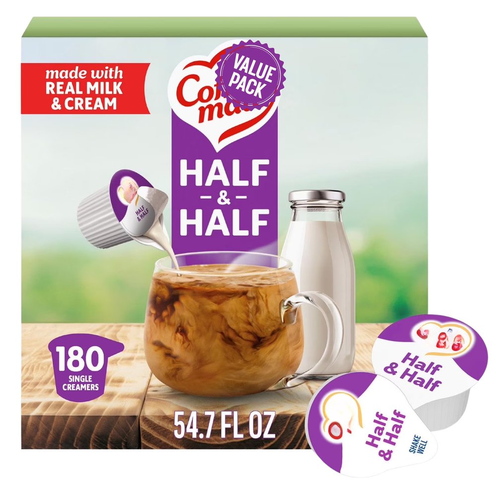 Coffee Creamer Half & Half, Liquid Creamer Singles (180 count)