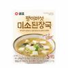 Korean Instant Soup Block Quick & Easy Hot Soup Mix, Ready in 30 Seconds, Just Add Water, Single Serve Pack (Miso Soybean Soup) view 1