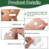 100 PCS Ear Covers for Shower Waterproof Ear Stickers for Adults Swimming Ear-Stickers with Soft Cotton Ear-Plugs Ear-Covers for Swimming Shower Ear-Protectors for Surfing Snorkeling Water Sports view 3