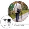 HAKIDZEL Cane Ice Crampons Attachment Anti-Slip Steel Spikes for Walking Sticks and Snow Poles Outdoor Winter Traction Aid for Elderly Hiking and Walking view 3