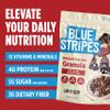 Blue Stripes Granola Variety Pack - Peanut Butter Banana, 70% Dark Chocolate, Hazelnut Butter | Gluten Free Whole Cacao Granola for Cereal, Yogurt, Snacking | No Refined Sugar, Vegan 7 oz Bag (3 Pack) view 3