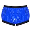 Freebily Men Adult Diaper Covers Zipper Front High Waist PVC Wet Look Special Needs Clothing Blue Large view 3