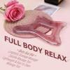 InfiniteRelax Body Gua Sha Tool (Pink), Large Body Gua Sha for Lymphatic Drainage Tool & Cellulite Massage Tool, Suitable for Back, Legs, Neck and Women's Full Body Sculpting view 2