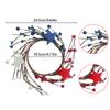 Aulaygo 2pcs Patriotic Candle Rings Wreaths Summer White Red and Blue Mixed Berries & Pip Berry Candle Rings Artificial Candle Holder for 4 of July Home Kitchen Table Centerpiece (Blue) view 2