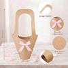 Mooliwe 20 Pcs Wedding Flower Bouquet Holder with Bow Flower Paper Gift Bags with Handles Kraft Packaging Wrap Bags for Florist Wedding Birthday Baby Shower Small Business Party Decor view 2