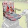 Fiqyvagox Cardinal Peach Blossom Print Pink Blue Electric Wheelchair Seat Cover, Dustproof Mobility Scooter Seat Cover, Comfy Protector for Electric Wheelchairs, 35" L x 18" W view 3