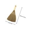 IDEANATEGRATE Handheld Small Straw Broom for Desktop Cleaning, Flexible Short Handle Manual Palm Broom for Kitchen Countertop Dust Removal, 1pcs Household Cleaning Brush view 2