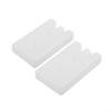 2 Pack Empty Ice Packs 400ml, Reusable Slim Blocks for Lunch Boxes Coolers, Plastic Gel Inserts to Keep Food Drinks Cold (Water Not Included) view 2