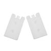 2 Pack Empty Ice Packs 400ml, Reusable Slim Blocks for Lunch Boxes Coolers, Plastic Gel Inserts to Keep Food Drinks Cold (Water Not Included) view 4