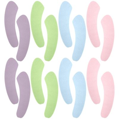 Tressify 16 Pcs Adhesive Toilet Seat Cushions, Lint Pads, Soft Warm Covers, Multicolor, All Season Travel Bathroom