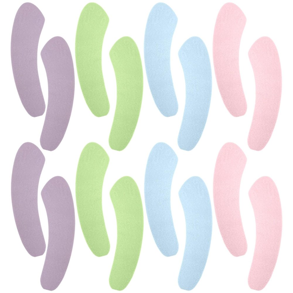 Tressify 16 Pcs Adhesive Toilet Seat Cushions, Lint Pads, Soft Warm Covers, Multicolor, All Season Travel Bathroom