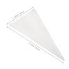 ROMISBABA Cone Shaped Candy Bags and Individual Cookie Treat Bags 100pcs 16x30cm with Twist Ties for Birthday Parties and Snack Packaging view 2
