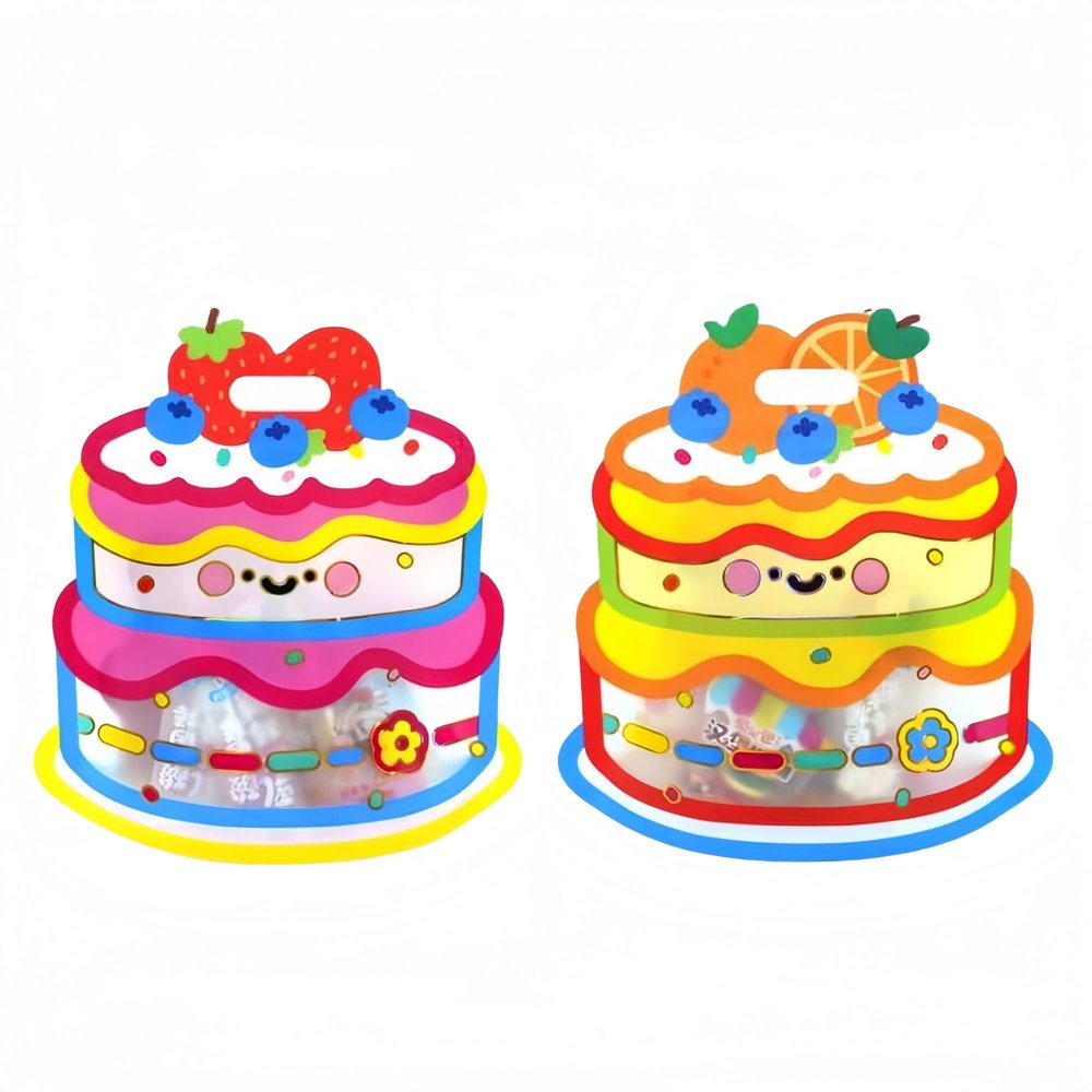 MITOB 20 Pack 2 Colors Resealable Zipper Handle Goody Bags for Party Favors