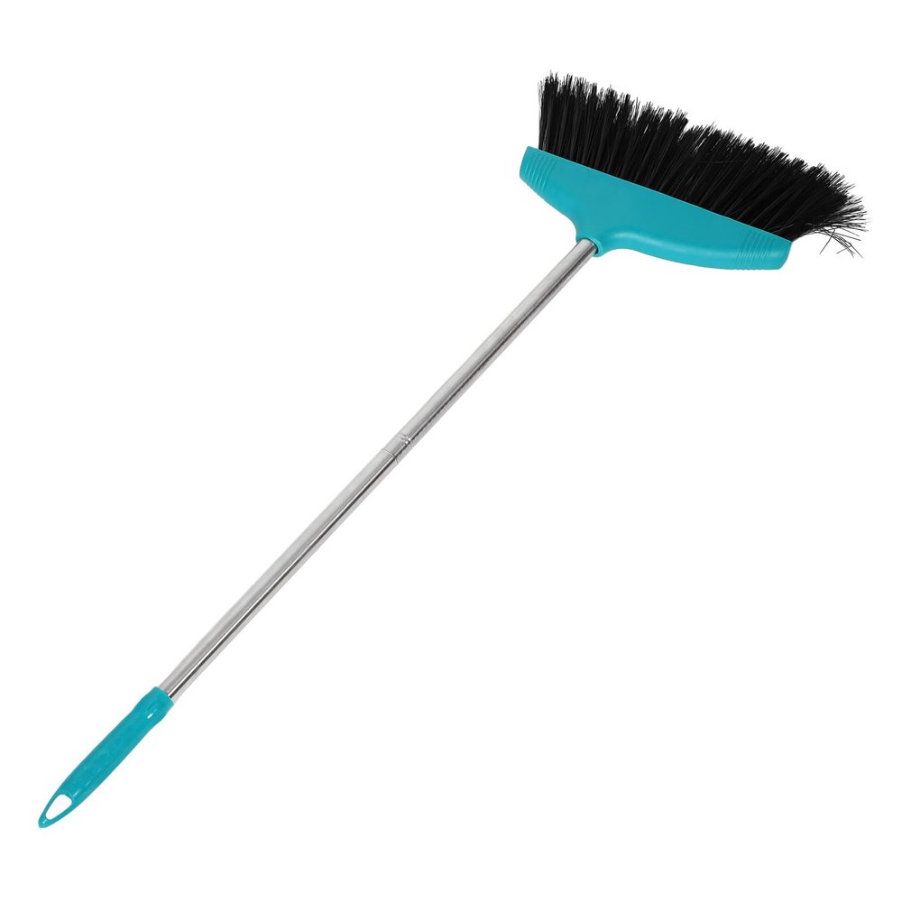 Abaodam Soft Bristle Floor Cleaning Broom with Long Handle, Non-Stick Hair Sweeping Broom for Home and Office, Green Household Garbage Sweeping Tool for Indoor Floor Cleaning