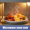 VIVAVENTURE 30 Pack Disposable Paper Plates, 10 Inch Round Paper Dishes, Microwave Safe, Soak Proof, Cut Resistant, Heavy Duty Disposable Plates for Everyday Use, Parties, Picnics and Events view 4