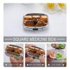 Antler Red Deer Pill Box 2 Compartment Decorative Metal Pill Case for Pocket Or Purse Travel Portable Medicine Box Pill Container Organizer for Vitamins Fish Oils Supplements view 4