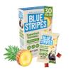 Blue Stripes Pineapple Cacao Superfruit Gummies - 100% Fruit Snack for Kids & Adults | No Sugar Added, Gluten Free, Vegan Gummy | 30 Single Serve Pouches (0.7oz) for School, Travel (6 5-ct boxes) view 1