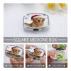Winter Warm Sunlight Pill Case Portable Medicine Organizer Travel Daily Pill Box Small Metal Medicine Box for Purse Pocket Pill Container Holder Two Compartments Medication Holder view 4